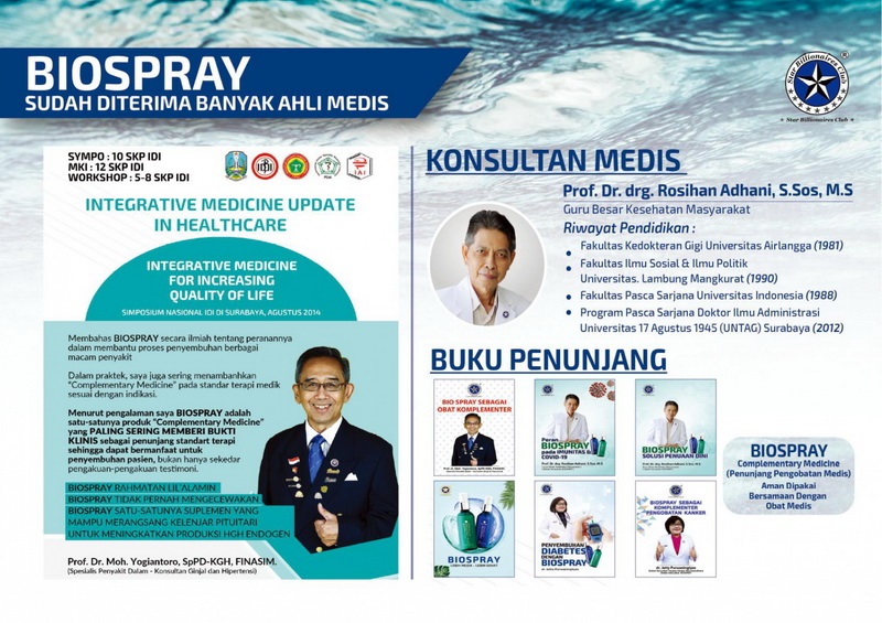 Pengakuan Biospray dari dunia medis